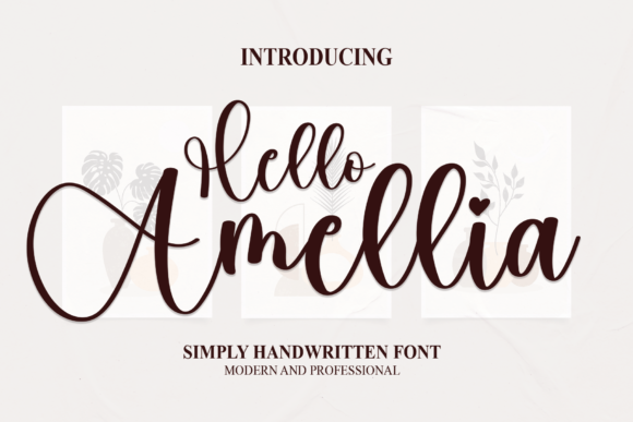 Adding a Touch of Whimsy: The Hello Amellia Script Font