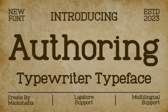 Authoring: A Creative Font for Timeless Branding