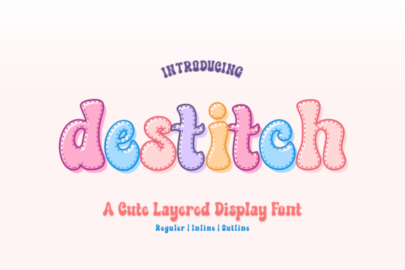 Destitch: The Playful Display Font for Creative Projects