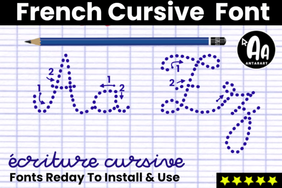 French Cursive Dotted Arrows: A Designer's Guide to Authentic Handwriting