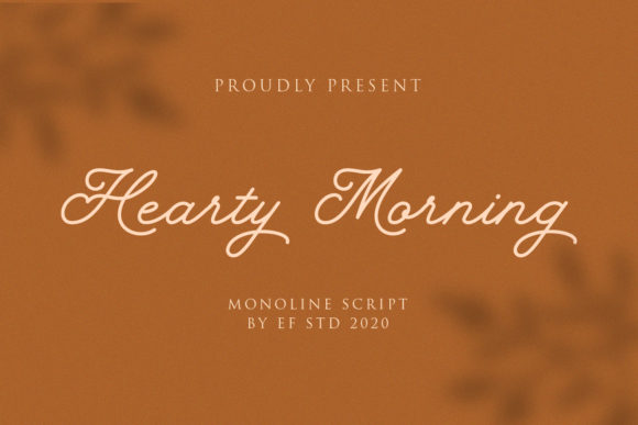 Hearty Morning: A Handwritten Font with Classic Style