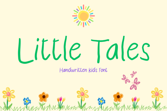 Little Tales: A Handwritten Kids Font for Authentic Storytelling