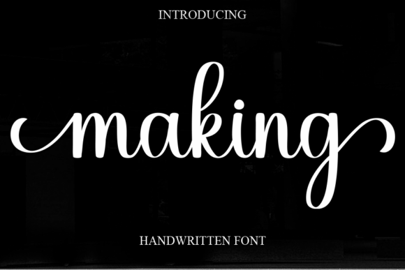 Making: A Sweet and Cursive Handwritten Font for Joyful Projects