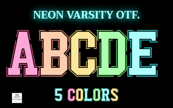 Neon Varsity: A Font That Pulses with Retro-Modern Energy