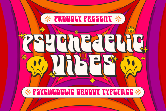 Psychedelic Vibes: Bold Typography for Creative Projects