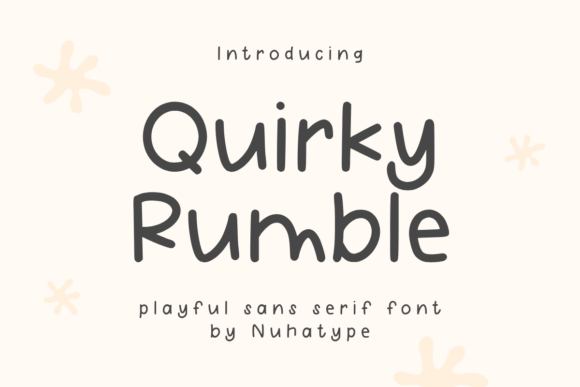Quirky Rumble: A Modern Typeface for Minimalist Design