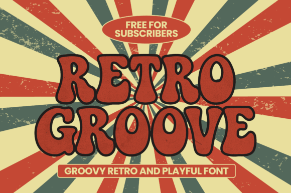 Retro Groove: A Bold Typeface with 70s Soul
