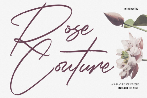 Rose Couture: A Modern Script Font for Bold Branding