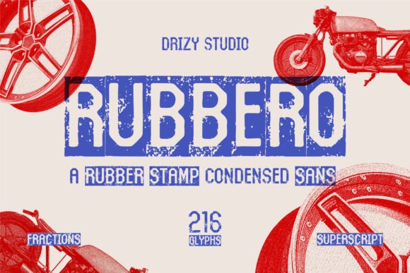 Rubbero: The Authentic Rubber Stamp Font for Impactful Design