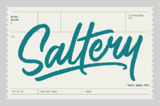 Saltery: The Modern Brush Font for Authentic Design