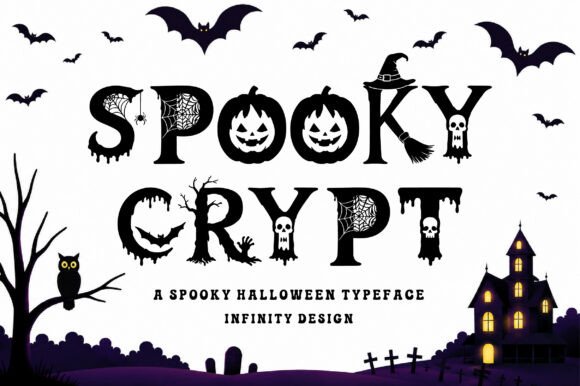 Spooky Crypt: A Bold Typeface for Halloween Design