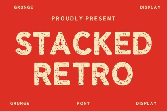 Stacked Retro: Crafting a Bold Brand with Gritty Texture