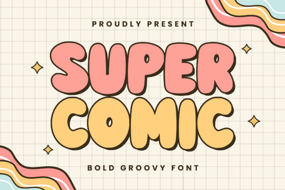 Super Comic: The Groovy Retro Font for Vibrant Summer Projects