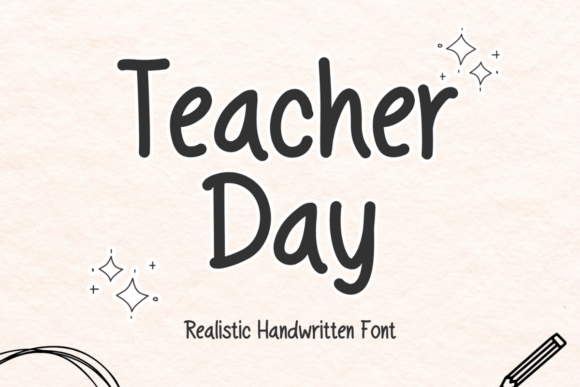 Teacher Day Font: A Handwritten Classroom Favorite