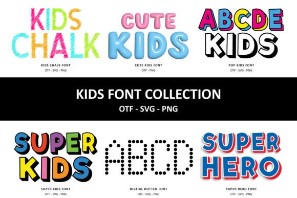 Unleashing Creativity with the Kids Collection Font Bundle